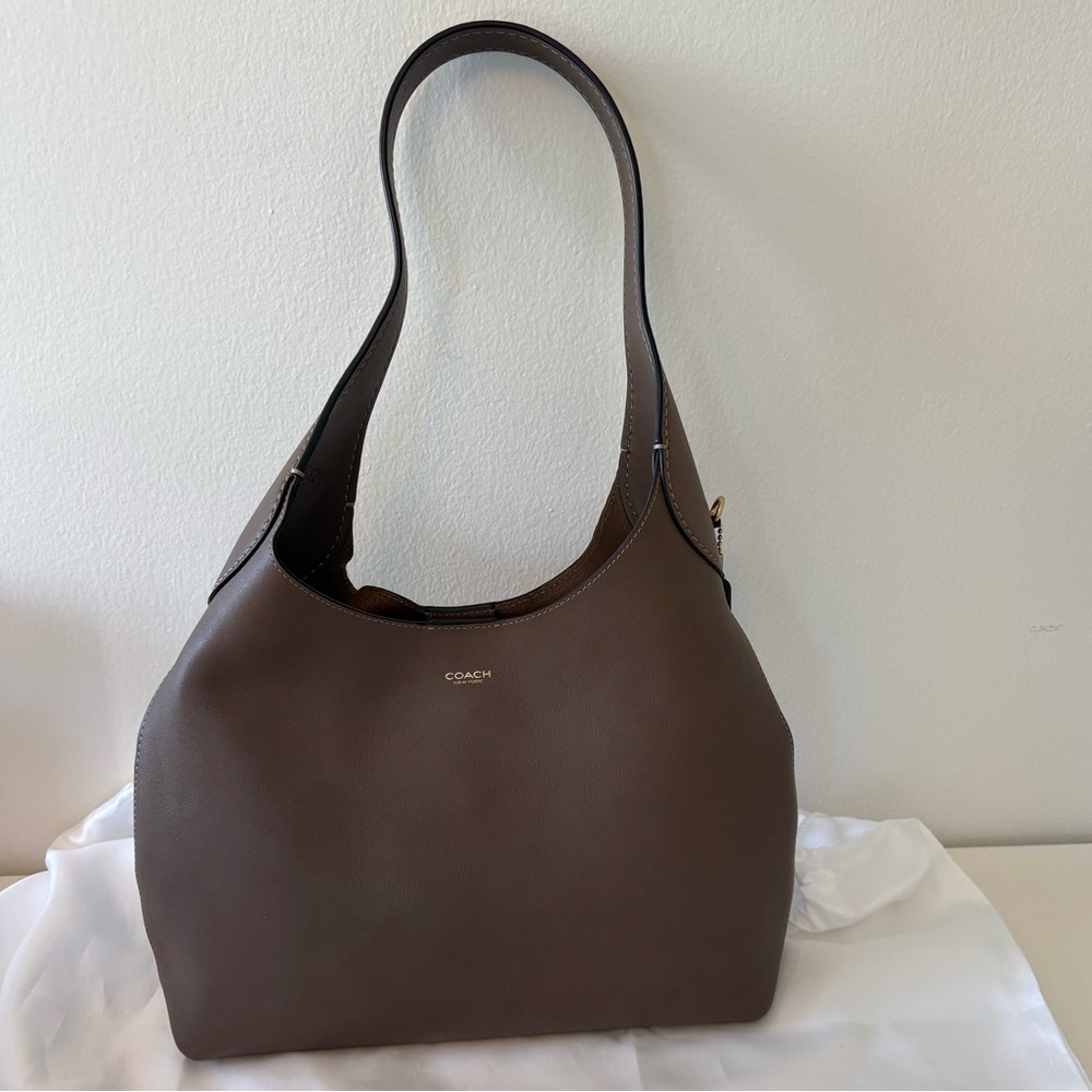 Coach Brooklyn Leather Shoulder Bag 28 - Picture 6 of 11